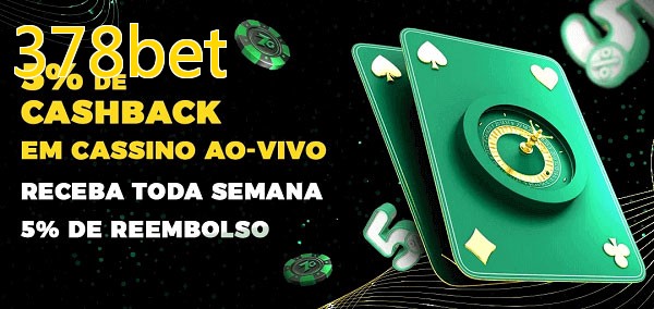 Promoções do cassino ao Vivo 378bet